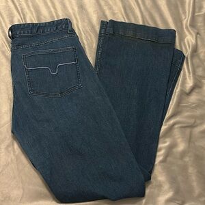 Lola Kimes Ranch dark wash trouser jeans